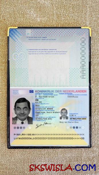 Holandia paszport (2014-obecnie) wygląd zdjęcia pliki PSD, skan i fotografowany obraz